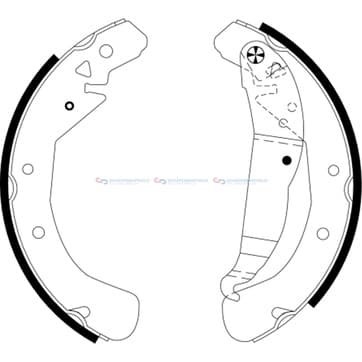 Bromsbandssats från Autofrance