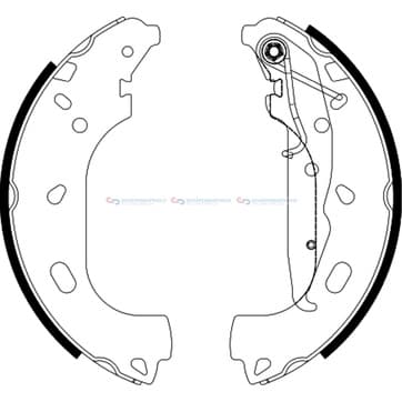 Bromsbandssats från Autofrance