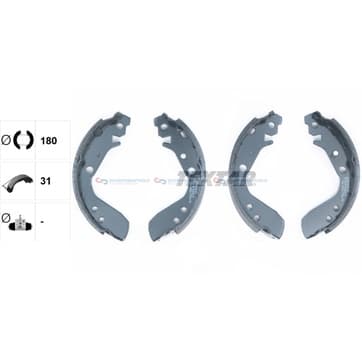 Bromsbandssats från Autofrance