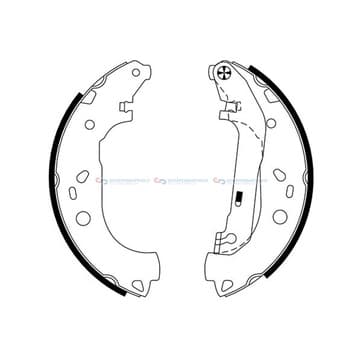 Bromsbandssats från Autofrance