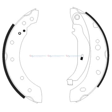 Bromsbandssats från Autofrance