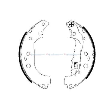 Bromsbandssats från Autofrance