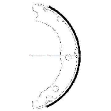 Bromsbandssats, parkeringsbroms från Autofrance