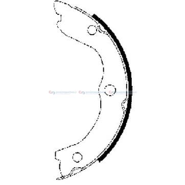 Bromsbandssats, parkeringsbroms från Autofrance