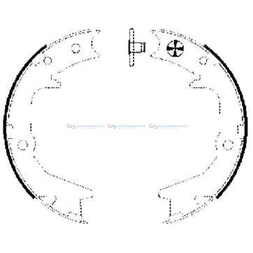 Bromsbandssats, parkeringsbroms från Autofrance