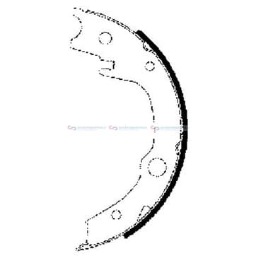 Bromsbandssats, parkeringsbroms från Autofrance