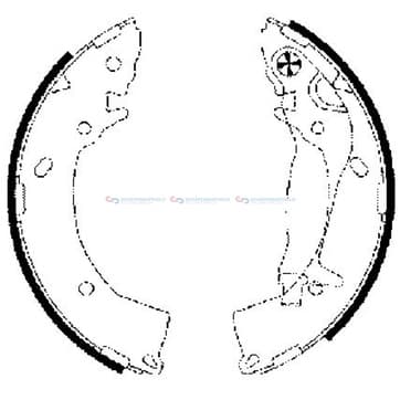 Bromsbandssats från Autofrance