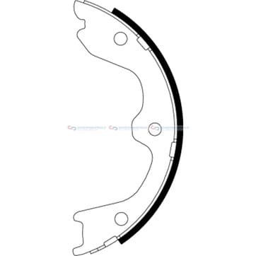 Bromsbandssats, parkeringsbroms från Autofrance