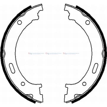 Bromsbandssats, parkeringsbroms från Autofrance