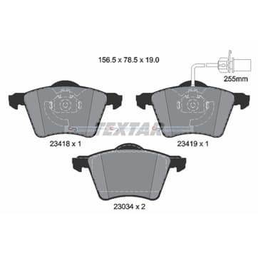 Bromsbeläggssats från Autofrance