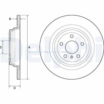 Bromsskiva, Bakaxel — Bakaxel från Autofrance