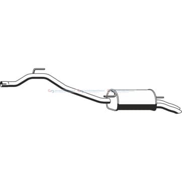 Bakre ljuddämpare från Autofrance