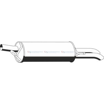 Bakre ljuddämpare från Autofrance