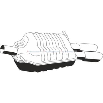 Bakre ljuddämpare från Autofrance