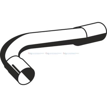 Avgasrör, Höger bak — till höger bak från Autofrance