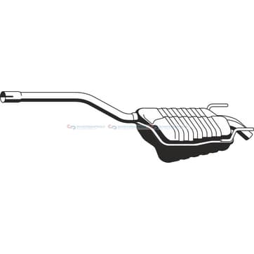 Bakre ljuddämpare från Autofrance