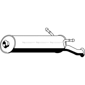 Bakre ljuddämpare från Autofrance