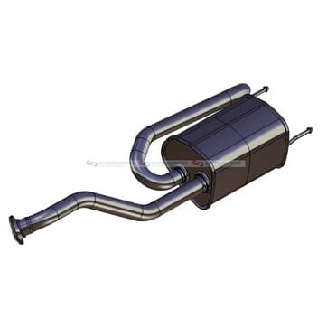 Bakre ljuddämpare från Autofrance