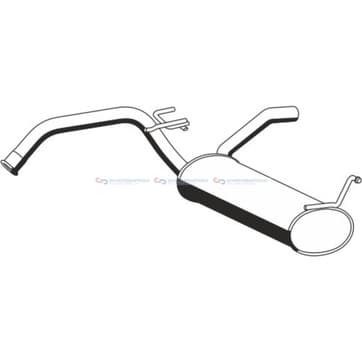 Bakre ljuddämpare från Autofrance