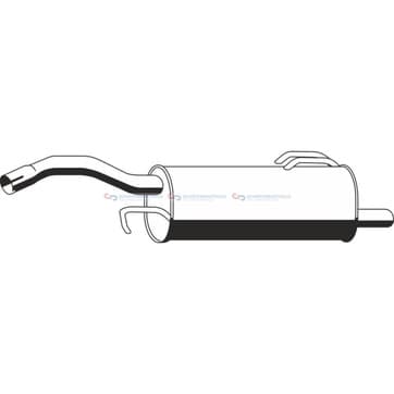 Bakre ljuddämpare från Autofrance