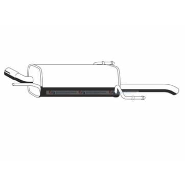 Bakre ljuddämpare från Autofrance