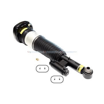 Luftfjädring, fjäderben, Bakaxel höger