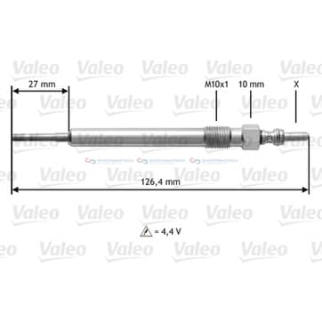 Glödstift M 10 x 1 från Autofrance
