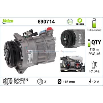 Kompressor, AC från Autofrance