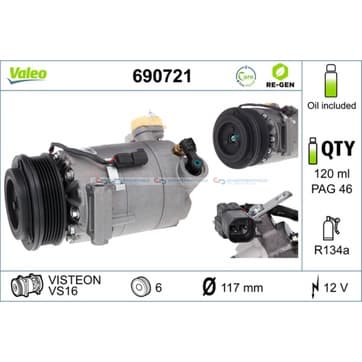 Kompressor, AC från Autofrance