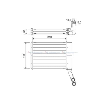 Värmeväxlare, kupévärme från Autofrance
