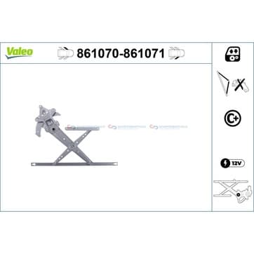 Fönsterhiss, Vänster fram — vänster fram från Autofrance