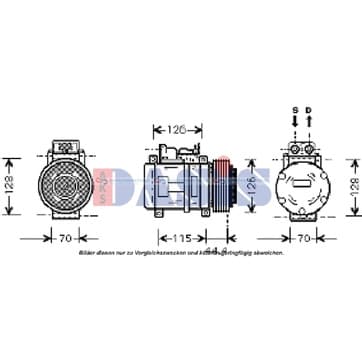 Kompressor, AC från Autofrance