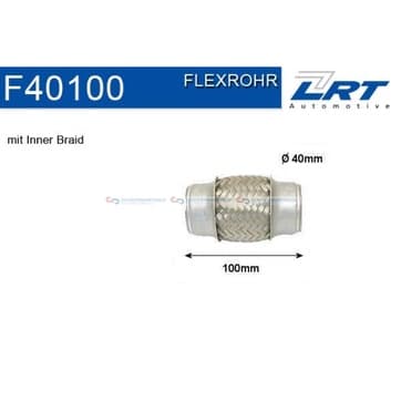 Flexrör, avgassystem 101,6mm Inner Braid från Autofrance