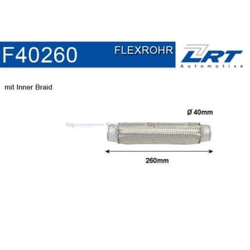 Flexrör, avgassystem 260mm Inner Braid från Autofrance