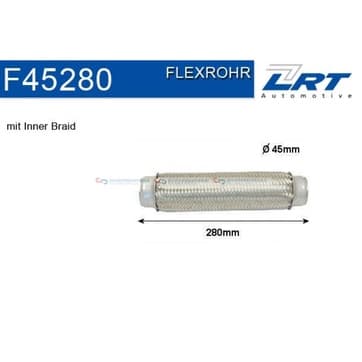 Flexrör, avgassystem 280mm innerväv från Autofrance