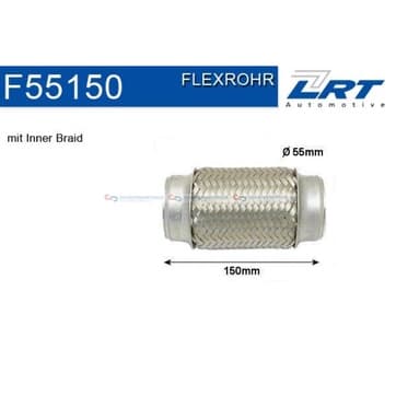 Flexrör, avgassystem 152,4mm Inner Braid från Autofrance