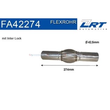 Flexrör, avgassystem 94,0mm Inner Braid från Autofrance