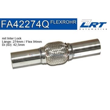 Flexrör, avgassystem 94,0mm Inter Lock från Autofrance