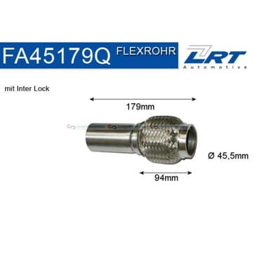 Flexrör, avgassystem 94,0mm Inter Lock från Autofrance
