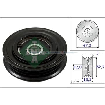 Spännrulle, Flerspårsrem från Autofrance