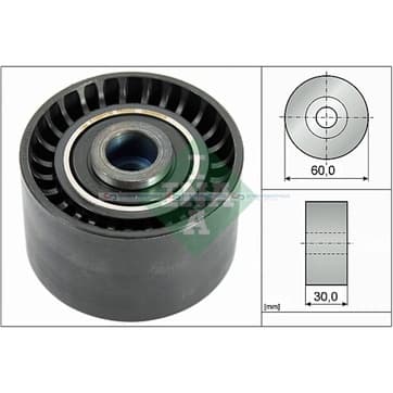 Spännarrulle/Ledrulle, kamrem Ø-60x 30mm från Autofrance