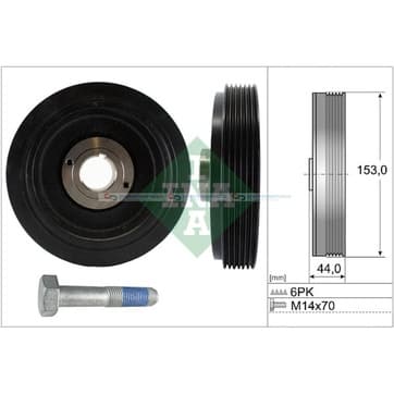 Remskivsats, vevaxel från Autofrance