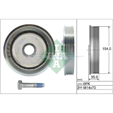 Remskivsats, vevaxel från Autofrance