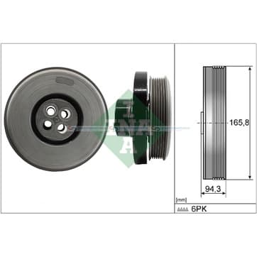 Remskiva, vevaxel från Autofrance