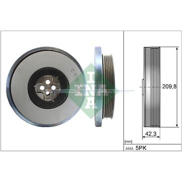 Remskiva, vevaxel från Autofrance