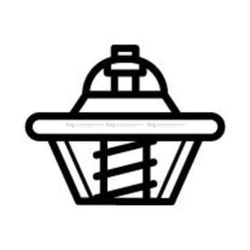 Termostat, kylvätska 95°C från Autofrance