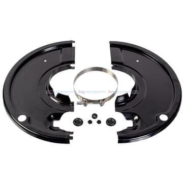 Skyddsplåt, bromstrumma, Bakaxel