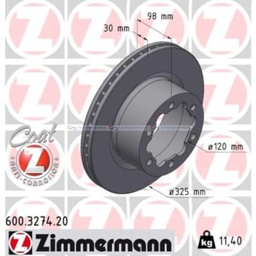 Bromsskiva, Bakaxel — Bakaxel från Autofrance