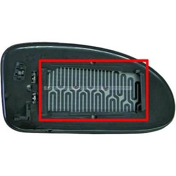 Spegelglas, backspegel, Vänster — Vänster från Autofrance