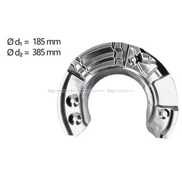 Stänkskydd, bromsskiva, Framaxel vänster — Framaxel vänster från Autofrance